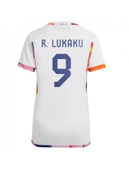 Billige Belgia Romelu Lukaku #9 Bortedrakt Dame VM 2022 Kortermet